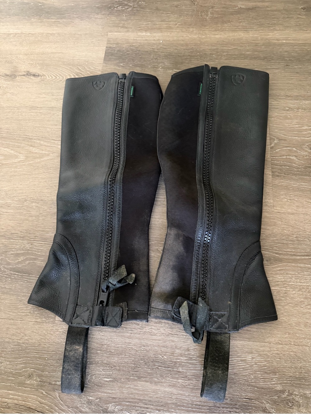 Ariat Black Leather Breeze 1/2 Chaps